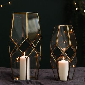 Home Decor Customised Golden <b>Outdoor</b> Indoor Metal & Glass <b>Candle</b> <b>Holders</b> Home Decor Floor & Hanging Glass <b>Candle</b> <b>Holder</b> - Product Image 1