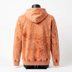 Ventes en gros de sweats à capuche respirants à séchage rapide, lavés à l'acide, en coton de haute qualité, sweats à capuche pour hommes lavés à l'acide personnalisés - Product Image 5