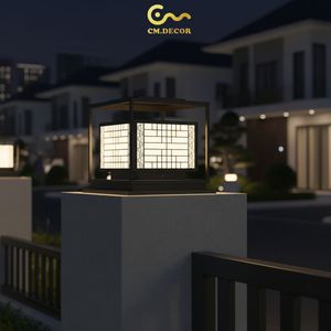 Black Gate pillar light Viet Nam Constant Light Outdoor/Wall/Villa/Garde Auto Cad Layout 3500K (Warm White) AC 220V( ± 10%) - Product Image 6