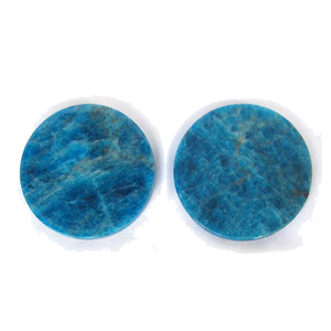 Hot Sale High quality <b>Blue</b> Apatite <b>coaster</b> crystal stone round gemstone <b>coaster</b> for Table Drink with Coffee Stand home - Product Image 6