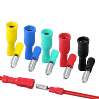 Connecteurs à sertir rapide FRD 5.5-156 entièrement isolés en PVC, type balle femelle et prise, en cuivre et laiton, pour usage automobile