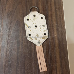 พวงกุญแจรถสไตล์ตะวันตกพวงกุญแจหนังวัวแท้ใหม่พวงกุญแจเพชรใช้ได้ทั้งชายและหญิง - Product Image 2