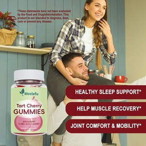 Meelefu Hot Bán Tart <span class=keywords><strong>Cherry</strong></span> Gummies mạnh mẽ Tart <span class=keywords><strong>Cherry</strong></span> chiết xuất cho Doanh & phục hồi & cơ bắp không biến đổi gen, gluten miễn phí, ăn chay - Product Image 3