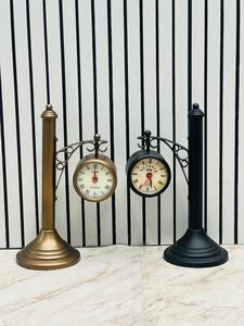 UNICORN HANDICRAFTS Reloj de Pared de Hierro Victoria Station, Estilo Vintage Negro, Movimiento Mecánico, Duradero, Portátil, Multicolor - Product Image 2