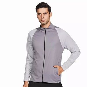 Bulk Performance Zip <b>Jacket</b> Manufacturer | Wholesale OEM Full-Zip Performance Training <b>Jacket</b> For Gym <b>Workouts</b> Casual Wear - Product Image 3