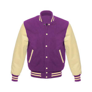 Vestes de sport personnalisées de haute qualité en laine et coton, veste à capuche de style universitaire, veste de baseball - Product Image 6