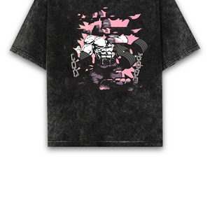 Fashion-Forward Acid Wash Custom 100% Cotton Oversized T-Shirts Unisex Printed Bulk Trusted Pakistani Factory 4 Season Tee - Product Image 4