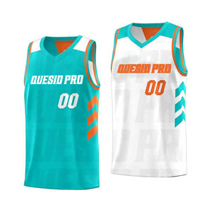 Maillots de basketball personnalisés double face réversibles à séchage rapide et respirants, broderie sportswear pour l'entraînement – Offre Spéciale - Product Image 1