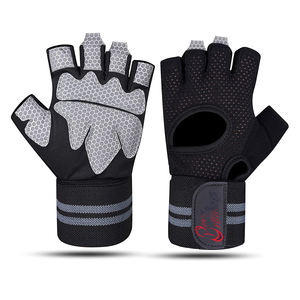Guantes de Gimnasio Antideslizantes de PU para Hombre y Mujer, para Levantamiento de Pesas, Entrenamiento, Ejercicio, Fitness, Culturismo - Product Image 4