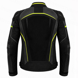 เสื้อแจ็คเก็ตมอเตอร์ไซค์ตาข่ายระบายอากาศสำหรับฤดูร้อน แบรนด์ส่วนตัว แถบสะท้อนแสงมองเห็นได้ชัดเจน กันน้ำ ผลิตจากผ้าคอร์ดูร่า - Product Image 3
