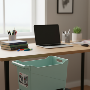 Contenitore portaoggetti multiuso con ruote n. 2, 80x65x38 cm, per l'organizzazione di casa e ufficio - Product Image 3