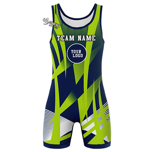Custom Front Stretch Quick Dry Lightweight Breathable Durable Customizable Men's Wrestling <b>Singlets</b> 100% Polyester Customized - Product Image 6