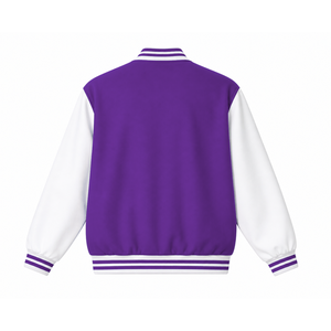 Custom National Council of Negro Women Sorority Racing <b>jacket</b> embroidered logo letterman Style for female <b>with</b> polyester <b>lining</b> - Product Image 3
