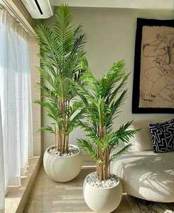 Ensemble de pots à fleurs modernes en fibre de verre, grands et petits, pour plantes d'intérieur et d'extérieur, jardin, balcon, terrasse, décoration durable, ronds, pour usage domestique - Product Image 5