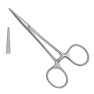 คีมหนีบหลอดเลือดแบบตรง Halstead Hemostatic Forceps ขนาด 4.75 นิ้ว คีมหนีบหลอดเลือดดำแบบ Mosquito ทำจากสแตนเลสสตีล คีมหนีบหลอดเลือดสำหรับผ่าตัดแบบล็อคได้ - Product Image 1