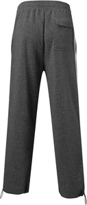 Pantalon de survêtement unisexe en molleton, couleur unie, taille élastique, coupe ample, poches latérales à rayures, pour toutes les saisons - Product Image 3