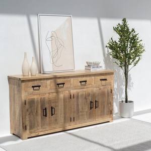 Buffet et meuble de rangement classique en bois Vandana Pebble Hexa pour des intérieurs modernes et élégants - Product Image 5