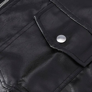 Stylish Leather <b>Vest</b> For Men With Multiple Functional Pockets Zipper Closure And Comfortable Fit For Casual Fashion - Product Image 5