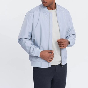 Men's Lightweight Breathable Stand Collar Bomber <b>Jacket</b>-Casual Outdoor Basketball <b>Jacket</b> Pockets High Street Style Customizable - Product Image 2