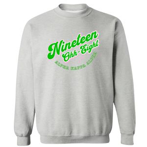 เสื้อสเวตเชิ้ตคอกลมสีเทา ลายกราฟิก หมายเลข 19 08 แขนยาว ปลายแขนแบบริบ ผ้าฟลีซ สไตล์ลำลอง แฟชั่นสตรีทแวร์สำหรับผู้หญิง - Product Image 1