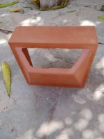 Briques creuses en terre cuite de 20x20x60 mm, utilisées pour la construction de murs, le revêtement, fabrication indienne