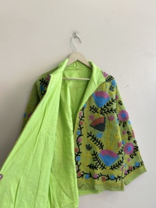 Assorted Colors Of Embroidered Handmade Suzani Velvet <b>Jacket</b> For Women Gift For Her - Product Image 5