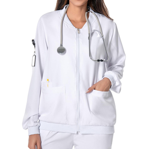 Chaquetas Médicas de Tela Elástica Antiarrugas para Mujer, Conjuntos de Uniformes para Enfermeras, Doctoras, Dentistas y Hospitales - Product Image 4