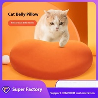 Coussin pour chat en coton à mémoire de forme à rebond lent, couleur unie, pour petits animaux
