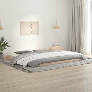 Cadre de lit en bois de pin massif 213,5 x 104 x 9 cm Lits en bois massif naturel - Product Image 1