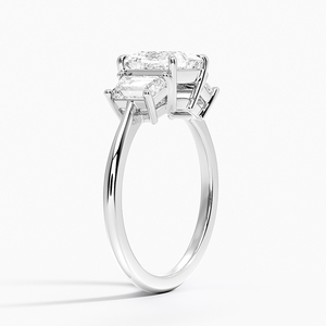 Anillo BOJ 0119 con Corte Princesa, Plata 925, Anillo Solitario de Lujo con Engaste de Garras, Diamante de 2ct, Color D, VVS1, Moissanita GRA - Product Image 2