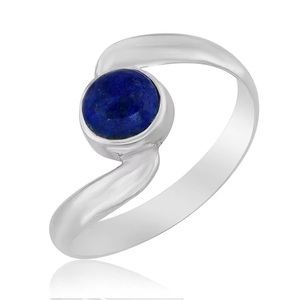 Bague Lapis Lazuli véritable de haute qualité en argent sterling 925 bague faite à la main cadeau de Saint Valentin prix d'usine fournisseurs en gros - Product Image 5