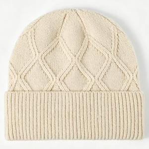Gorro de Punto Unisex Negro Sólido con Estampado por Transferencia Térmica, 100% Acrílico, Casual de Invierno para Adultos, 58-60CM, Tejido a Mano para Exteriores - Product Image 2