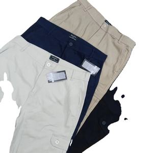 Pantalon long cargo 100% coton pour homme anti-rides style travail pantalon de survêtement baggy taille moyenne coupe ample lavage coloré techniques froissées - Product Image 6