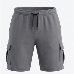 Men Performance Cargo Shorts Stretch Fitness Gym Shorts Custom Logo Men’s Navy Blue Cargo Gym Shorts Quick Dry Athletic - Product Image 2