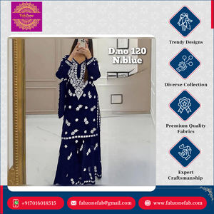 Ropa Étnica Tradicional India de Diseño de Alta Calidad, Estilo Moderno, Completamente Cosida con Hermoso Bordado - Product Image 5