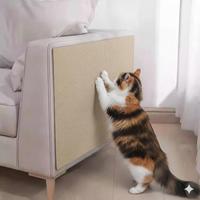 Protector Antiarañazos Autoadhesivo Ecológico para Gatos, Recortable, para el Cuidado de Muebles de Cuero, Sin Residuos, para Sofás, Puertas, Colchones, Yommy