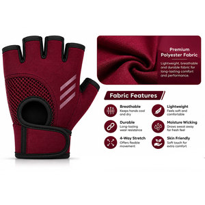 Gants de fitness respirants pour femmes, légers et ajustables, pour un entraînement confortable en salle de sport - Product Image 3