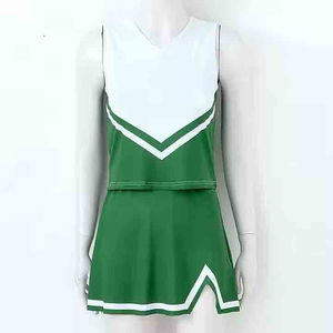 Ensembles d'uniformes de cheerleading imprimés de haute qualité, service OEM sur mesure, 100 % polyester, meilleur matériau, vente chaude - Product Image 4