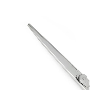 Tijeras de Peluquería Profesionales de Acero Inoxidable con Punta Afilada para Diestros, Mango Largo de Goma y 28 Dientes, Duraderas para Uso en Salones de Belleza - Product Image 4
