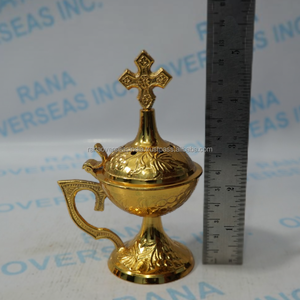 Quemador de Incienso de Latón Premium, Soporte Decorativo de Resina Grabada para el Hogar, Templo y Decoración Festiva - Product Image 3