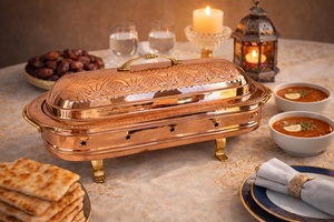 Réchaud de buffet longue durée, écologique et économe en carburant, avec couvercle, faible consommation de carburant, en métal, flamme sûre - Product Image 6