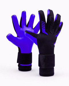 Gants de gardien de but de football personnalisés à haute adhérence, paume en latex allemand professionnel, protection des doigts pour entraînement et matchs, OEM - Product Image 1