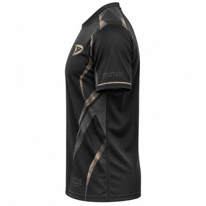 Uniforme de Juego Black Grid con Detalles Metálicos en Bronce, Jersey Sublimado de Alto Rendimiento para Esports para Hombre - Product Image 4