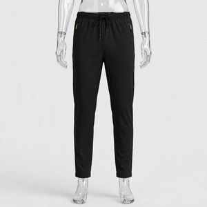 Pantalon de jogging décontracté gris pour homme Protego, 100 % coton, taille mi-haute, élastique à la taille, cordon de serrage, respirant, séchage rapide, automne - Product Image 4