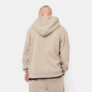Sudadera con Capucha y Cremallera para Hombre, Talla Grande, Color Sólido, Informal, de Felpa, Algodón, Estilo Otoñal, Corte Regular - Product Image 6