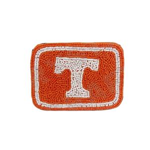 Monedero universitario Monedero personalizado con cuentas de semillas Hermoso regalo para mamá-Diseño de corazones para niñas - Product Image 1