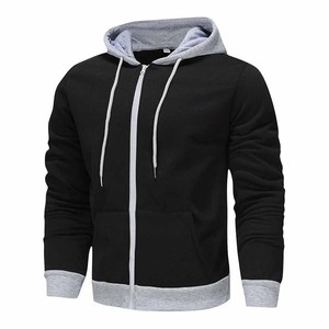 Sudaderas casuales de invierno con cremallera, color personalizado, sudaderas cálidas de algodón y forro polar. - Product Image 6