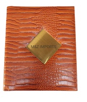 Elegante y Duradera Carpeta de Menú A4 de Cuero PU, Moderna y Lujosa, Fácil de Limpiar, con Soporte de Madera, Logotipo Personalizado, para Hoteles, Restaurantes y Más