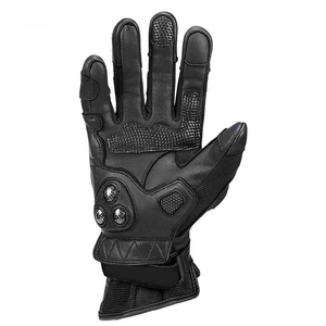Gants en cuir de haute qualité pour moto, conçus pour la conduite sur route, avec des panneaux de protection, des sections respirantes et une mobilité flexible des mains - Product Image 3