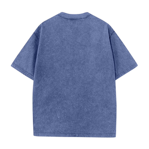 Camiseta de algodón prémium con lavado ácido personalizado, estilo vintage, oversize, para hombre y mujer, fabricante OEM ODM - Product Image 2